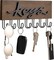 Key Holder for Wall Decorative with 7 Hooks, Wall Mounted Keys Hanger Organizer Rustic Wood Hanging Key Hooks Home Decor Farmhouse Entryway, Hallway, Office